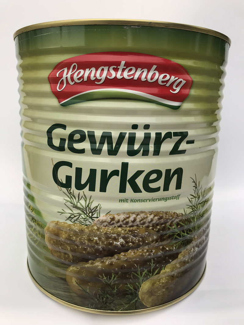 Hengstenberg Gewurz Gherkins 21lb SUPER DEAL